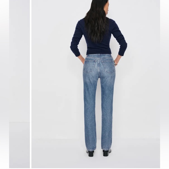 Reformation Cynthia High Rise Straight Jeans in Colorado Wash - Picture 3 of 16